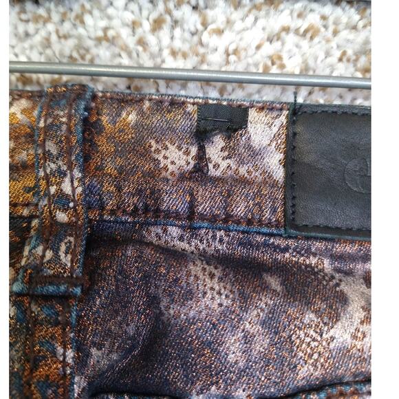 Else Bronze Metallic Skinny jeans size 27 - Picture 5 of 12